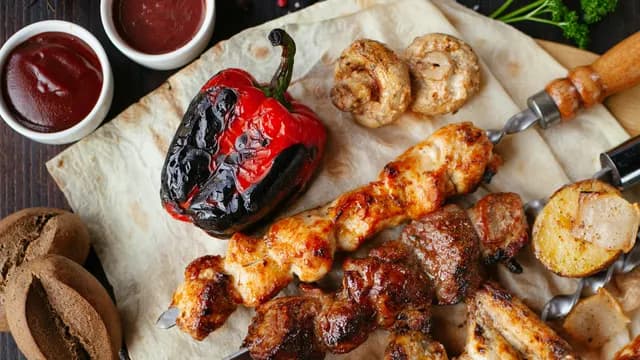 Charcoal Kebabs at Ozikizler Turkish Restaurant