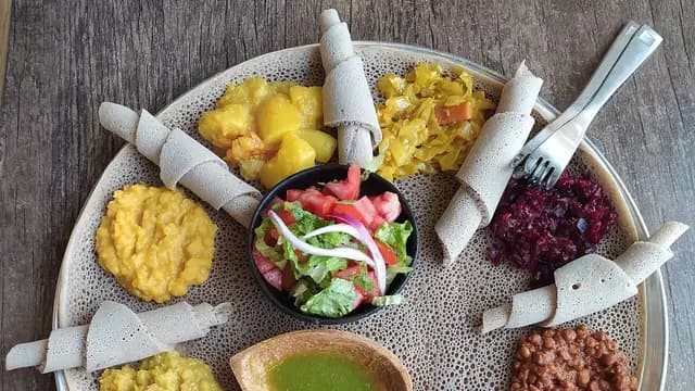 Eat With Your Hands at Fassil Ethiopian