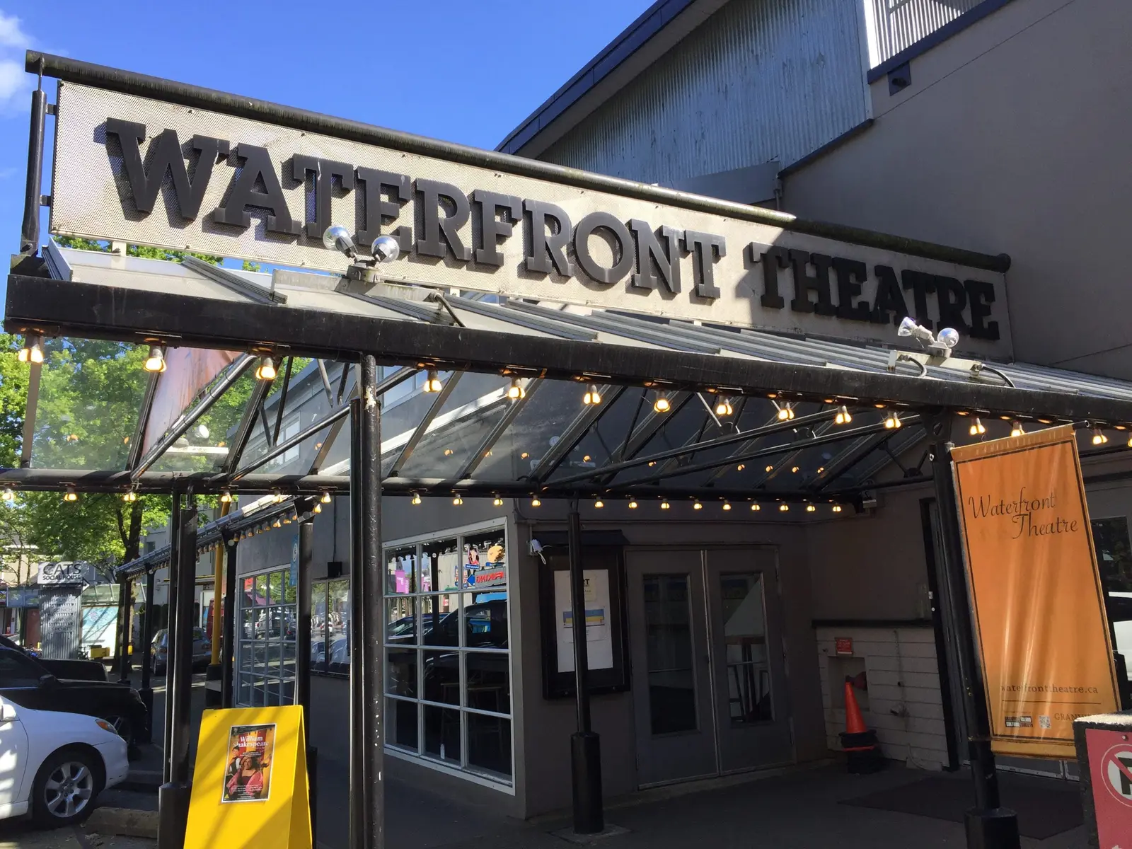 The entrance of Waterfront Theatre on Granville Island, one Vancouver Writers Fest venue.