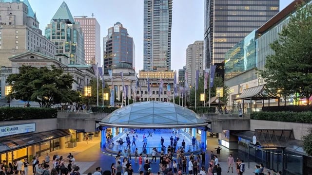Free Skate at Robson Square