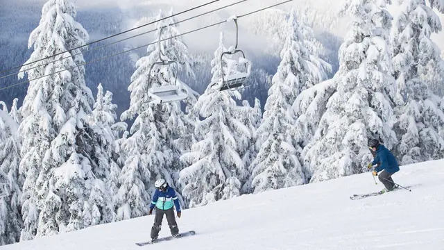 Night-Ski the City Lights at Grouse Mountain