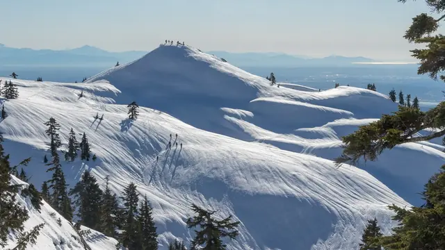 Summit First Pump Peak on Mount Seymour
