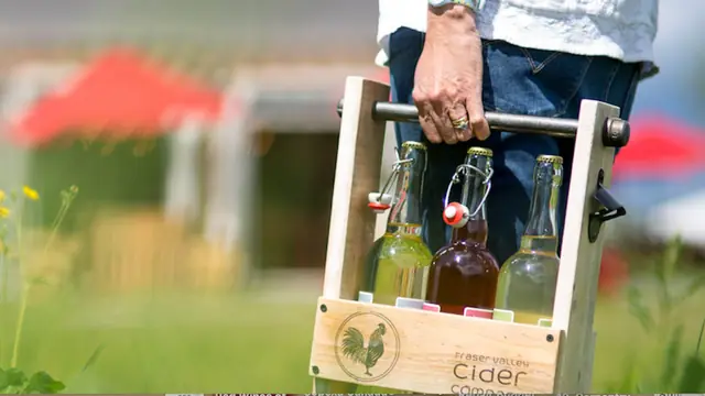 Cider Flight on the Orchard at Fraser Valley Cider
