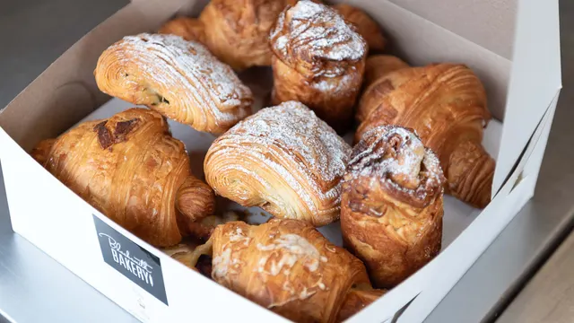 Croissants and Eggs at Blacksmith Bakery
