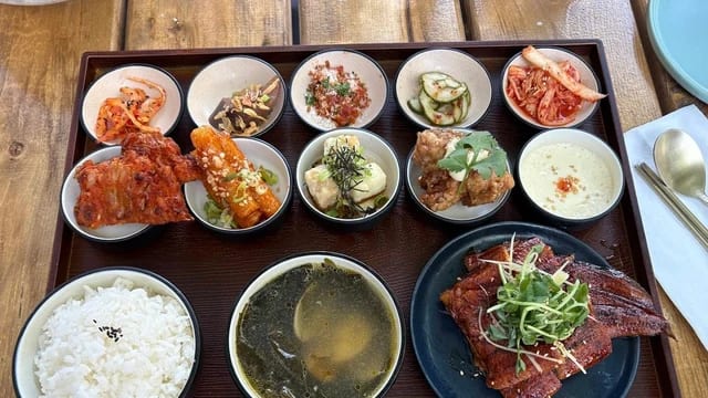 Soju and Pojangmacha Plates at Zoomak