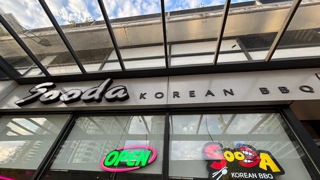 Neon-Lit Grilling at Sooda Korean BBQ