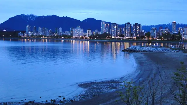 Sunset at Kitsilano Beach