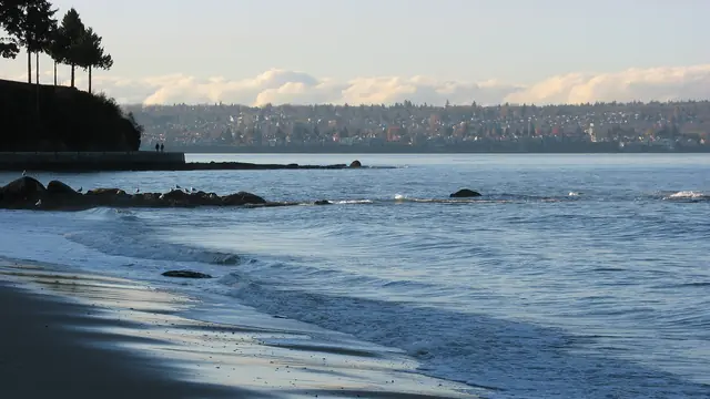 Sunset from Third Beach at Ferguson Point