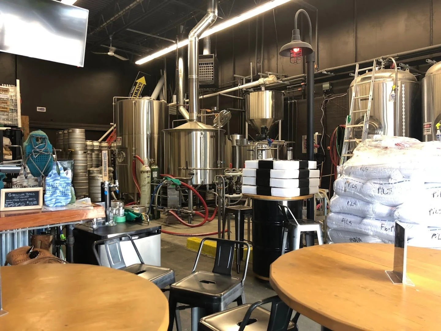 Pints at Ridge Brewing, Dewdney Trunk Road, Vancouver BC