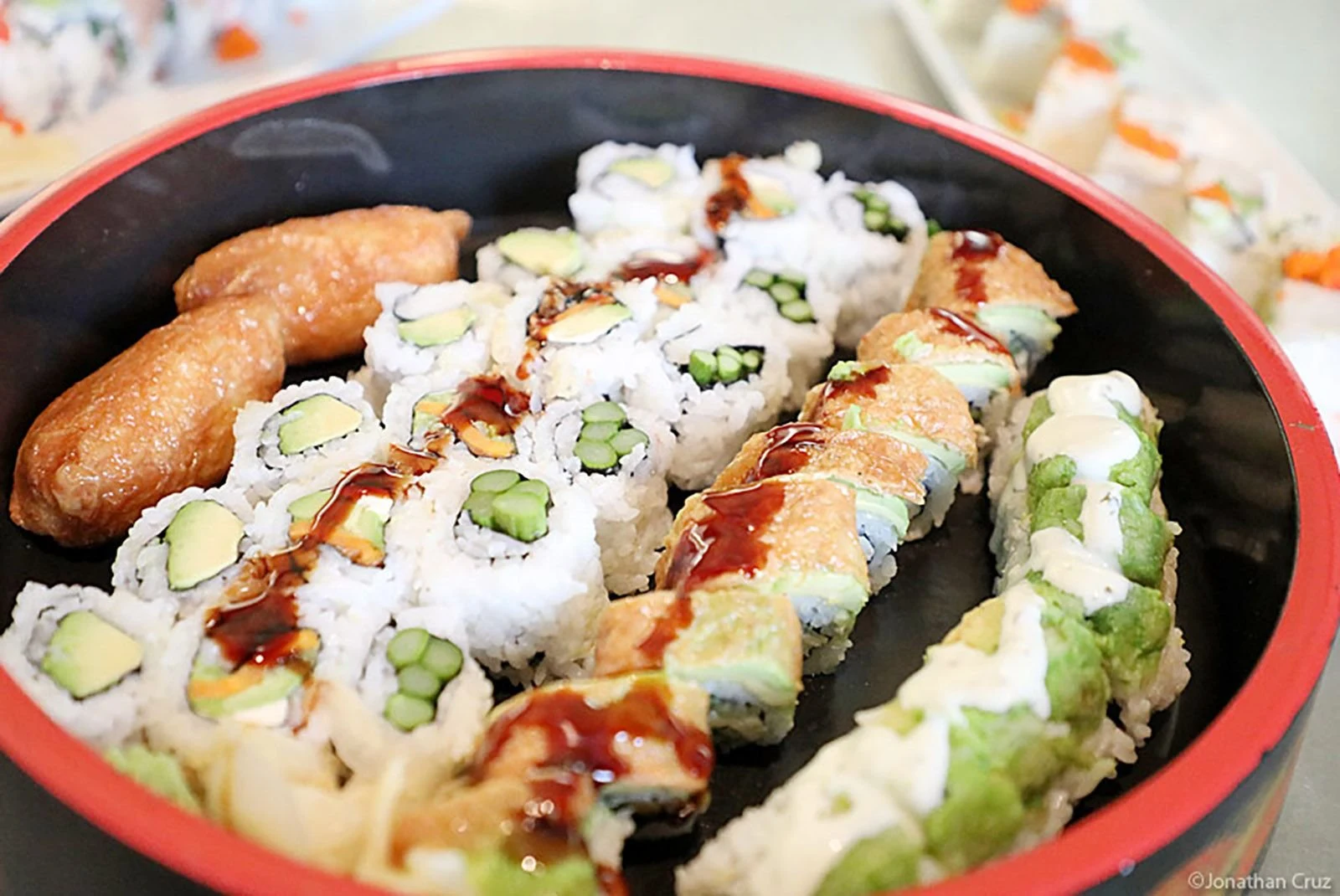 Inventive Sushi Rolls at The Eatery, W Broadway, west Kitsilano near Collingwood St, Vancouver BC