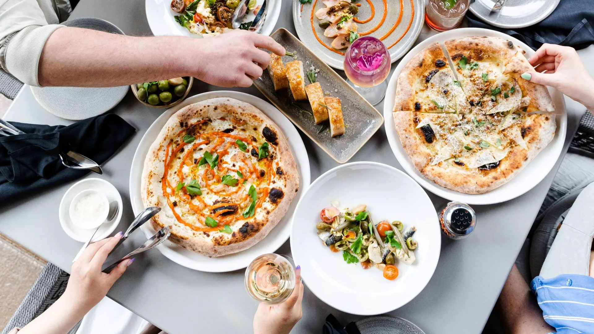 Wood-Fired Pizza and Fire Pits at FARO, Beach Drive, Oak Bay Beach Hotel, Victoria BC