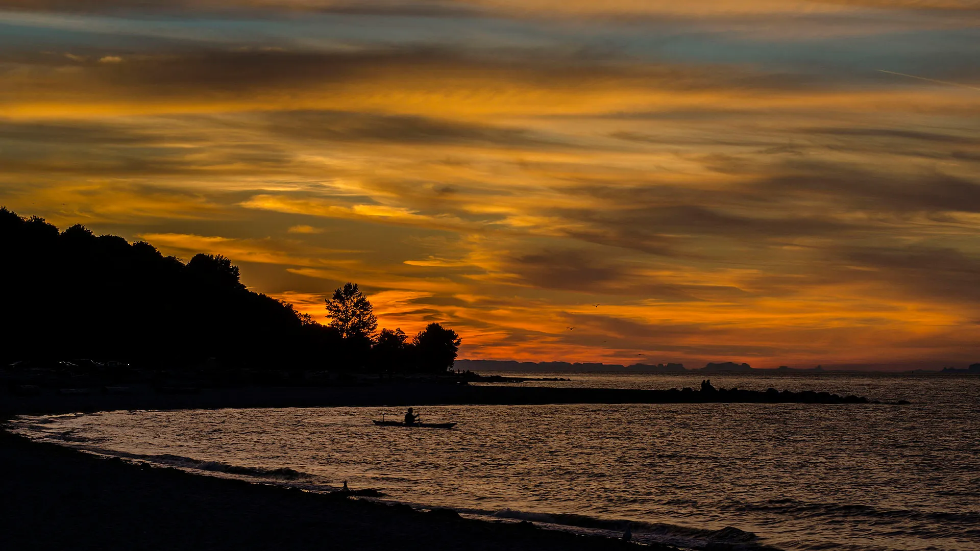 Sunset Over Spanish Banks, Spanish Banks / NW Marine Dr, Vancouver BC