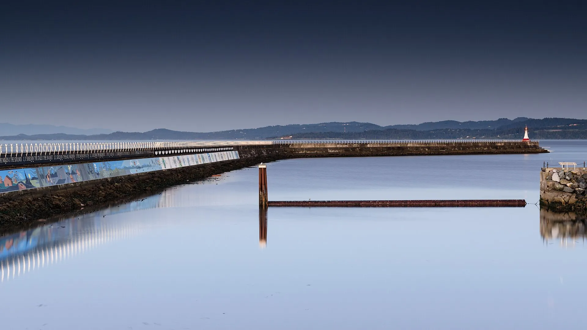 Walk the Ogden Point Breakwater at Dusk, Ogden Point / Breakwater District, James Bay, Victoria BC