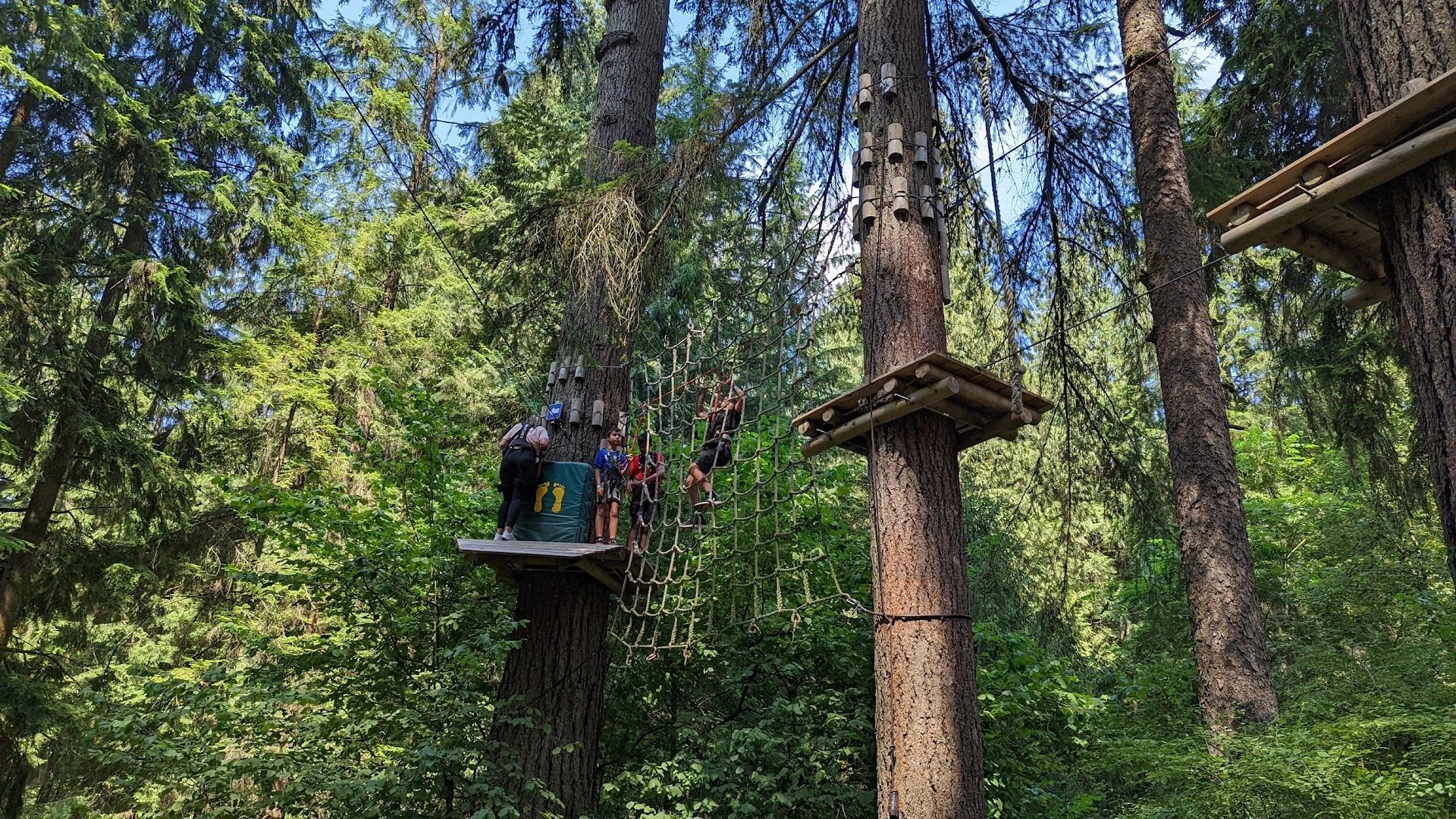 Treetop Ziplining at WildPlay, Island Highway, Langford, Victoria BC