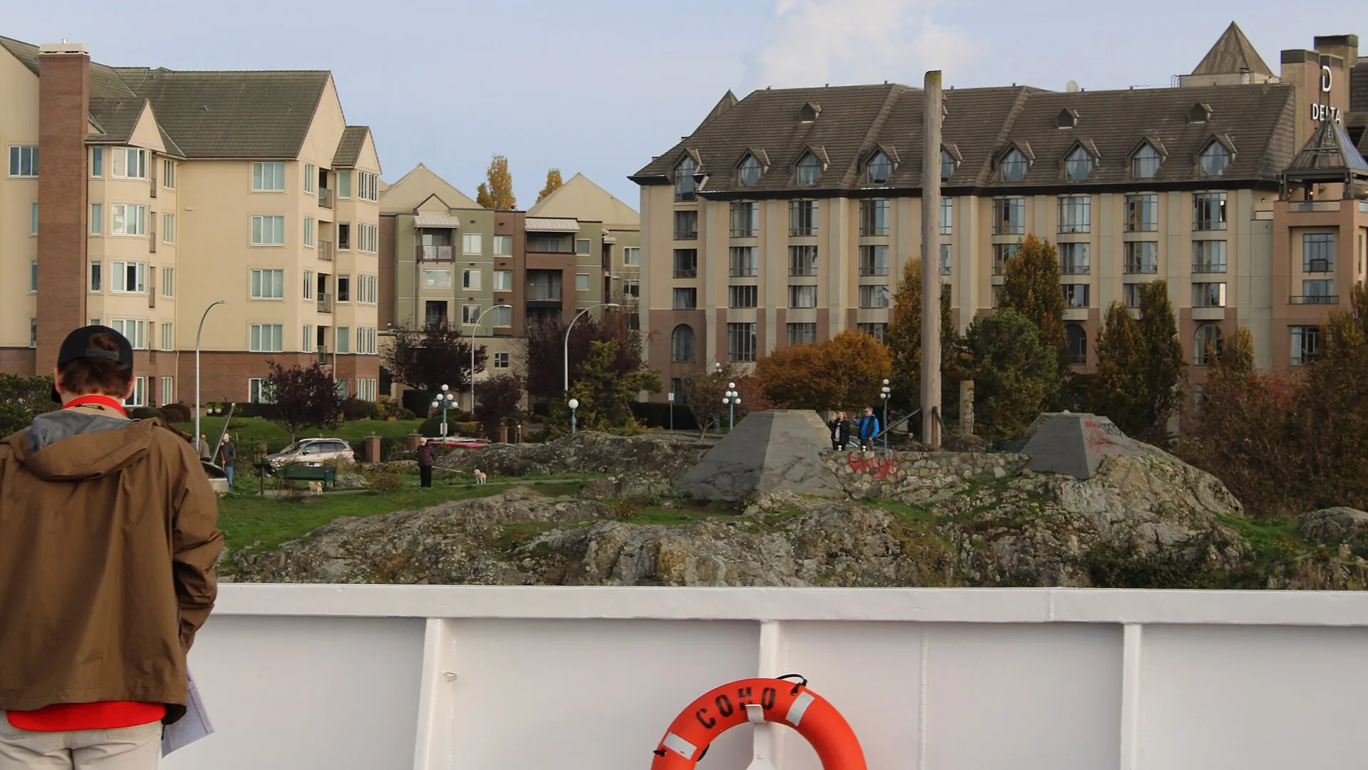 Skyline Stroll on the Songhees Walkway, Songhees, Vic West, Victoria BC