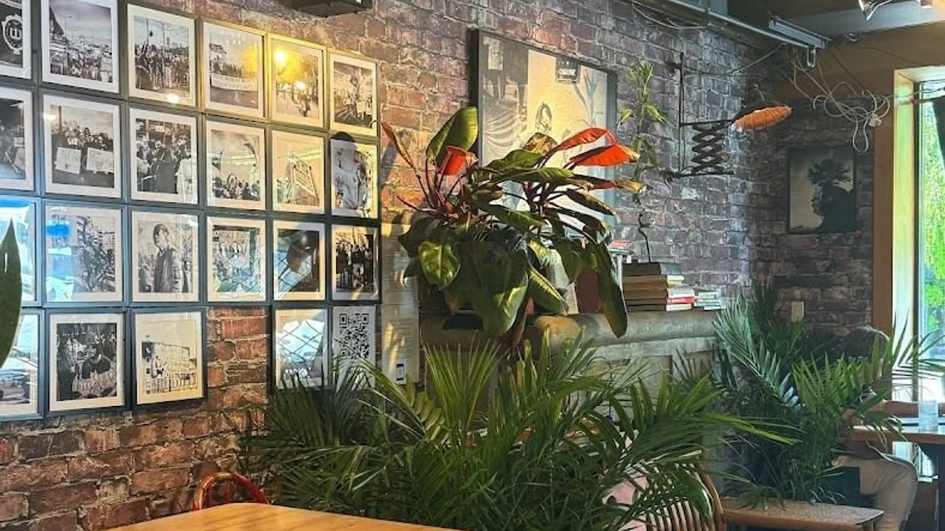 Garden-Patio Coffee at Cafe Lokal, Kitsilano, Vancouver BC