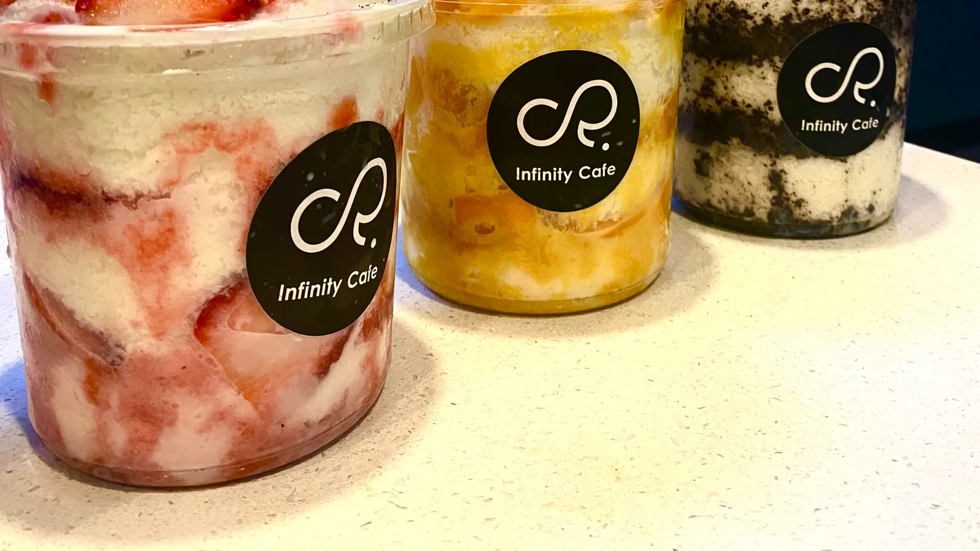 Bingsu and Lattes at Infinity Cafe, Guildford, North Surrey, Vancouver BC