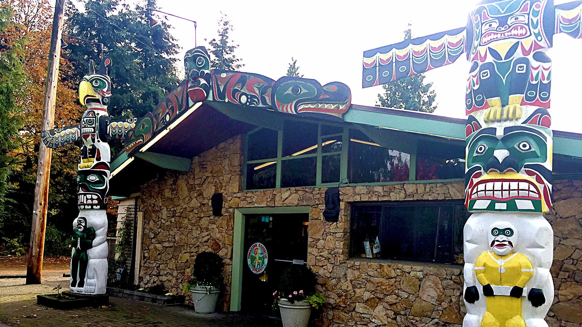 Breakfast Under the Totems at The Tomahawk, Norgate, Philip Ave at Marine Dr, Vancouver BC