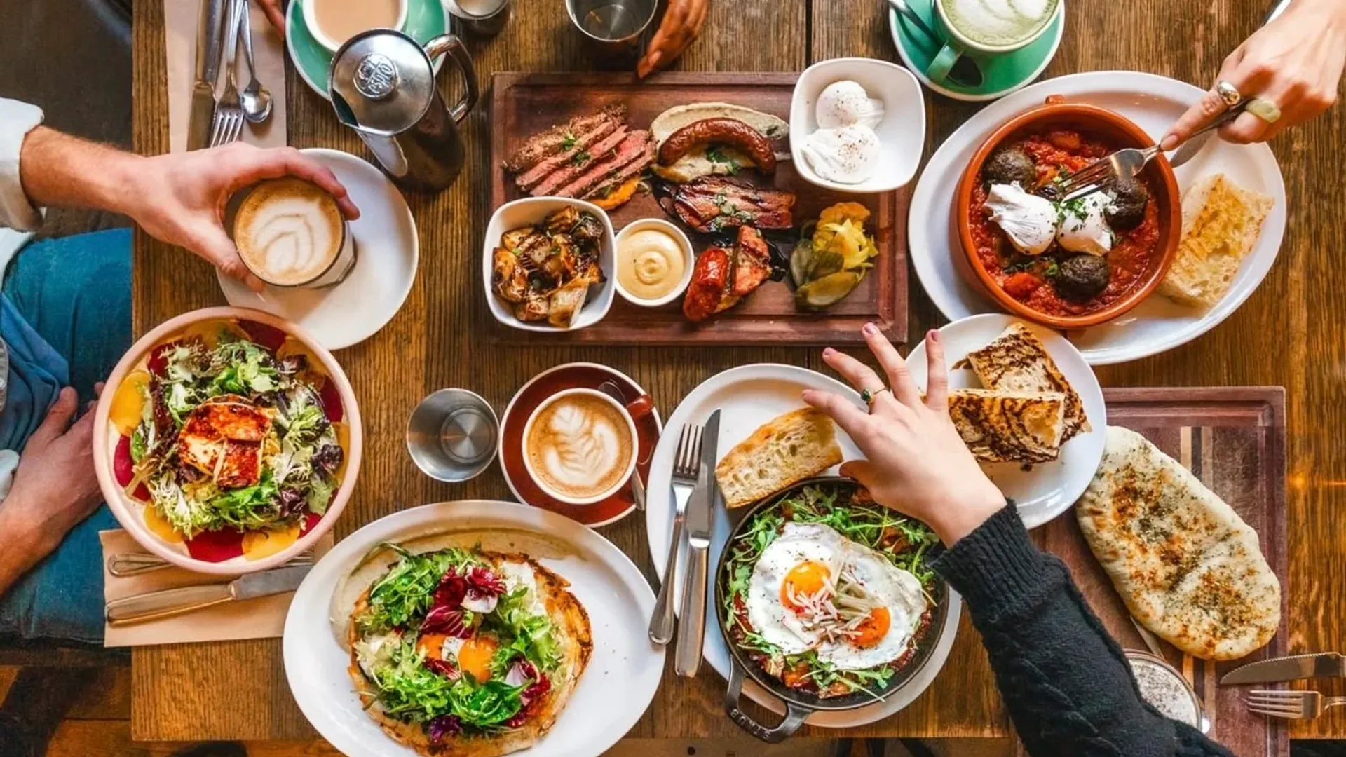 Brunch Date at Café Medina, Richards St, downtown, Vancouver BC
