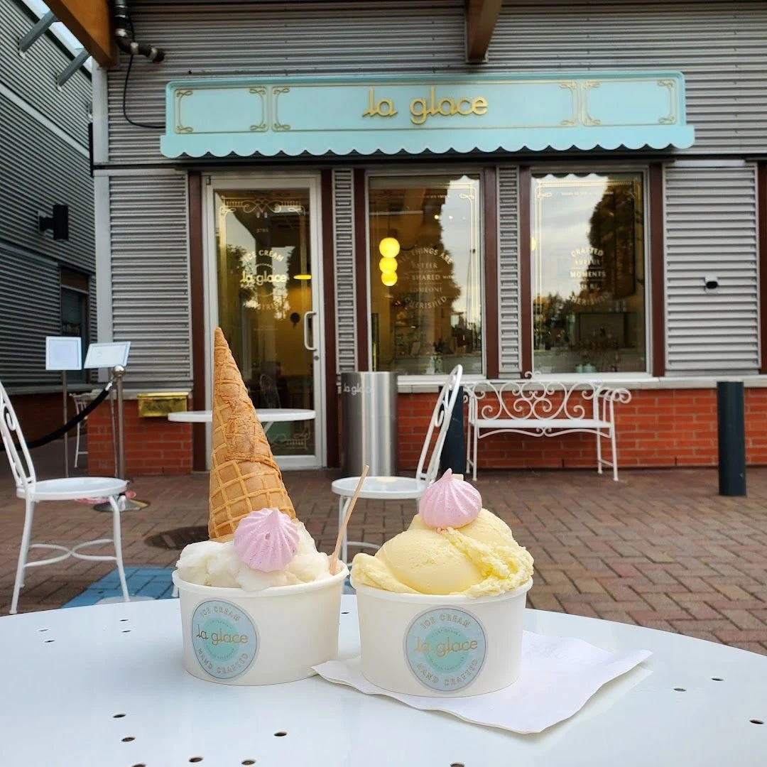 French Ice Cream at La Glace, Arbutus Ridge, near South Granville, Vancouver BC