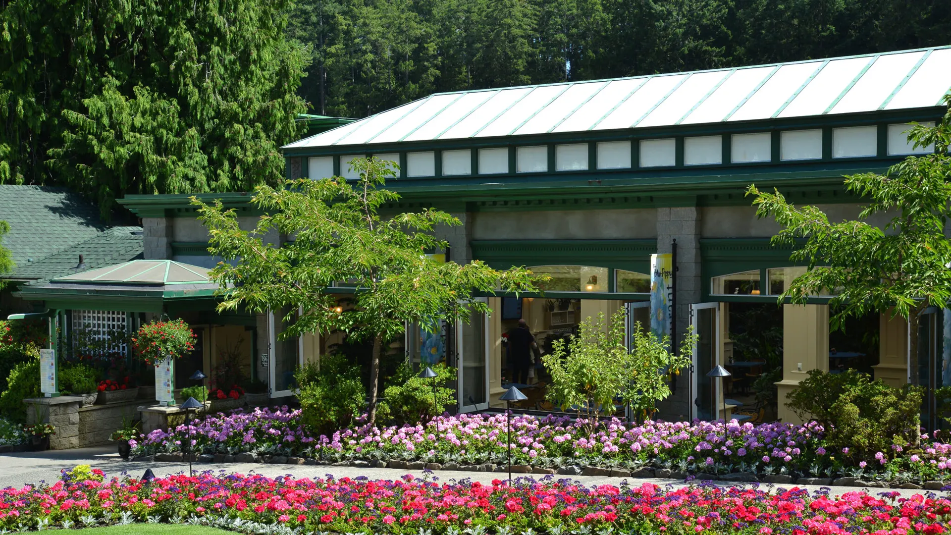 Summer Dinner at The Butchart Dining Room, Benvenuto Avenue, inside The Butchart Gardens, Victoria BC