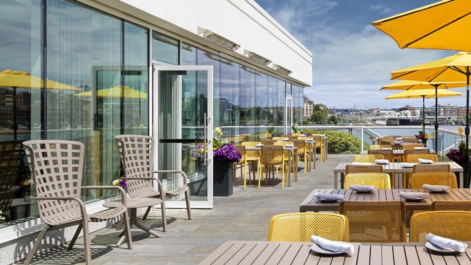 Waterfront Dinner at Aura, Laurel Point, James Bay, Victoria BC