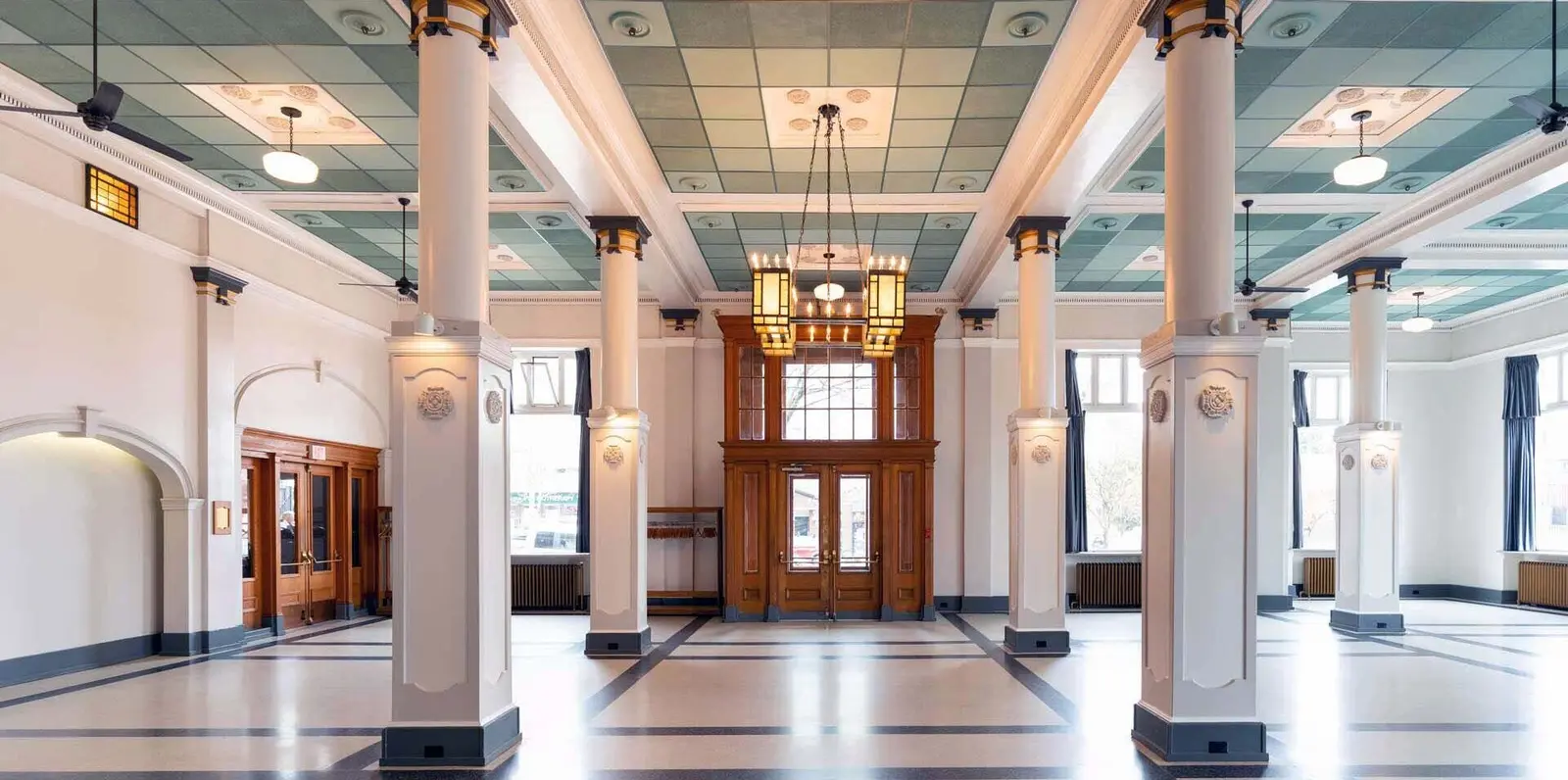 The ballroom at Heritage Hall in Vancouver, the venue for the Autumn Pop Up Market.