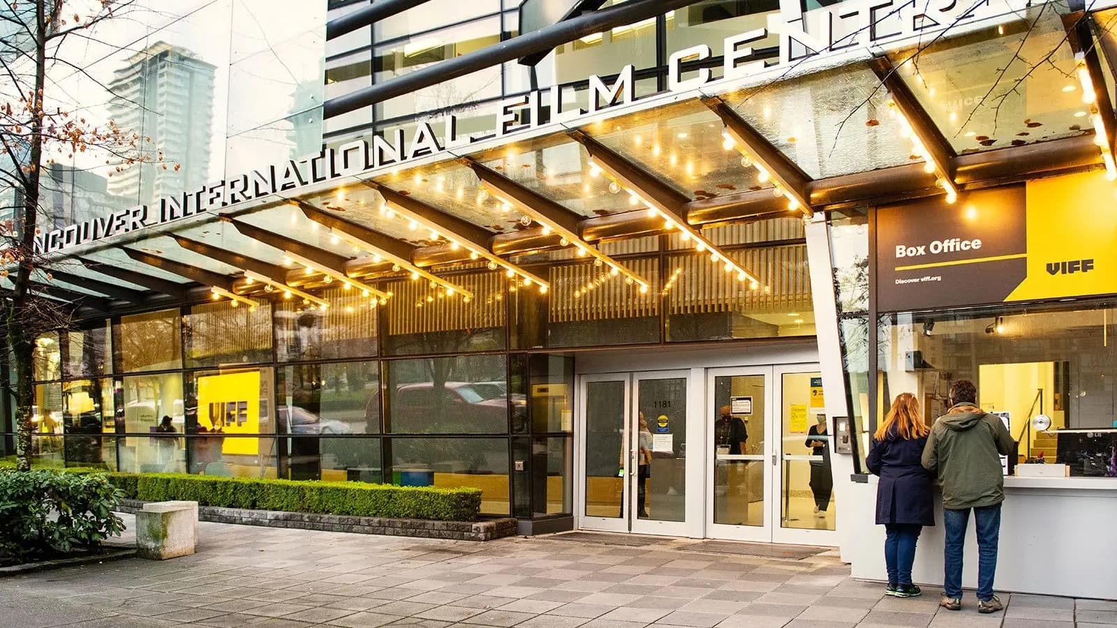 The VIFF Centre entrance and box office in Vancouver, in a venue photograph supplied by VIFF