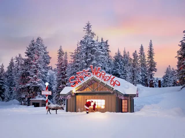 Peak of Christmas at Grouse Mountain