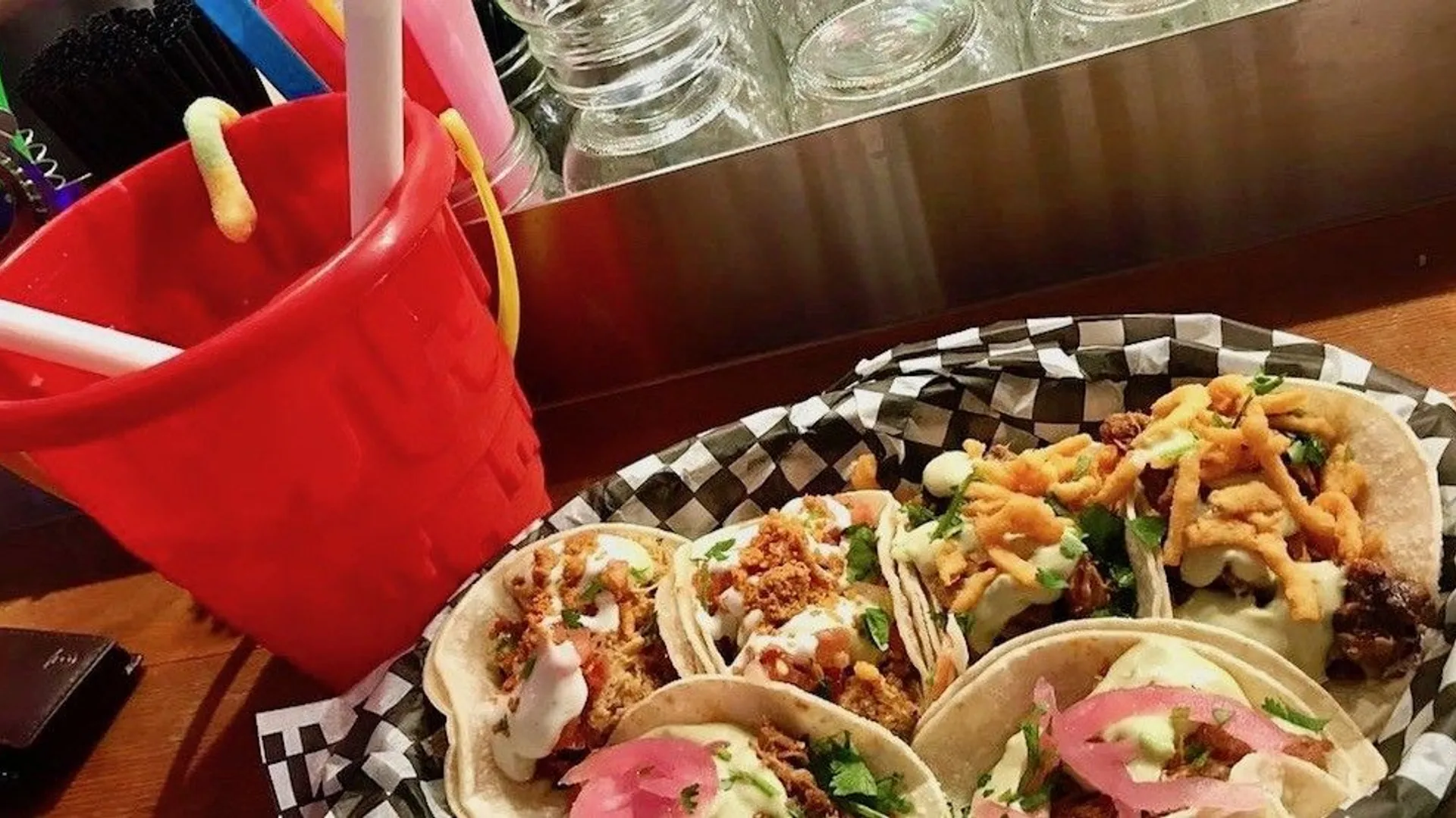 Tacos in Buckets at Gringo Gastown